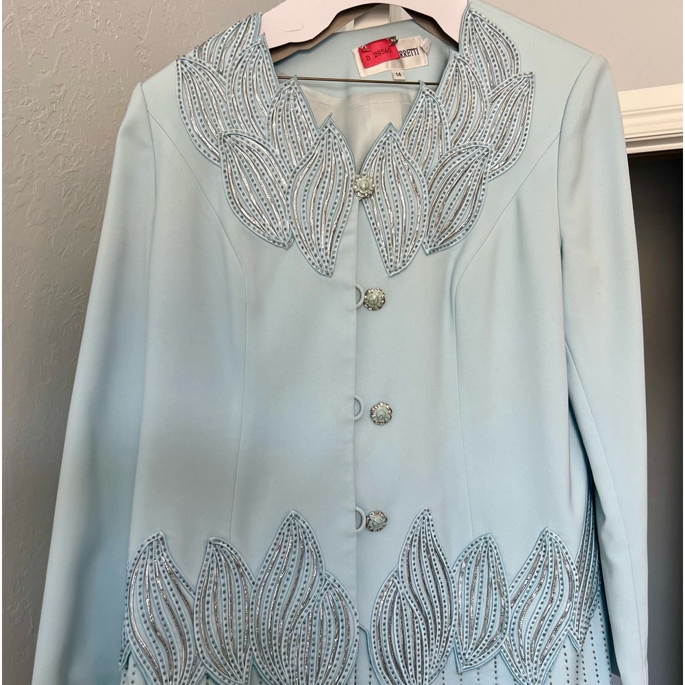 Mariella Ferretti Two piece beaded suit